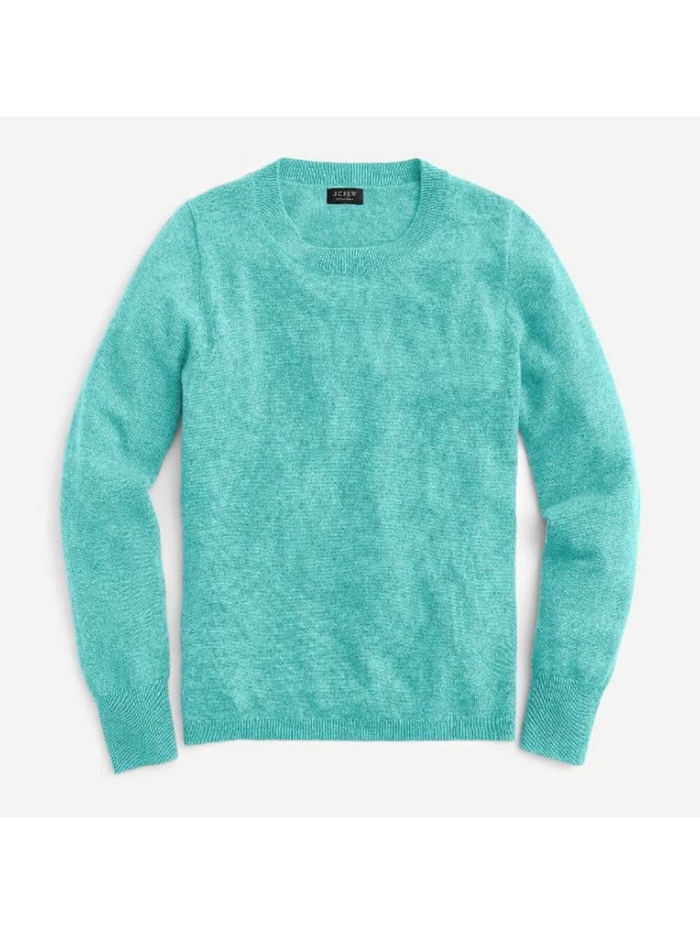 NWT J.Crew K1313 Everyday Cashmere in Heather Mineral Slim Crewneck Sweater S